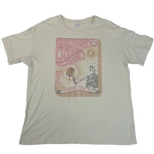 Grateful Dead T-Shirt Sz M Summer Tour '76 Reprint Skeleton Rose Grunge Band